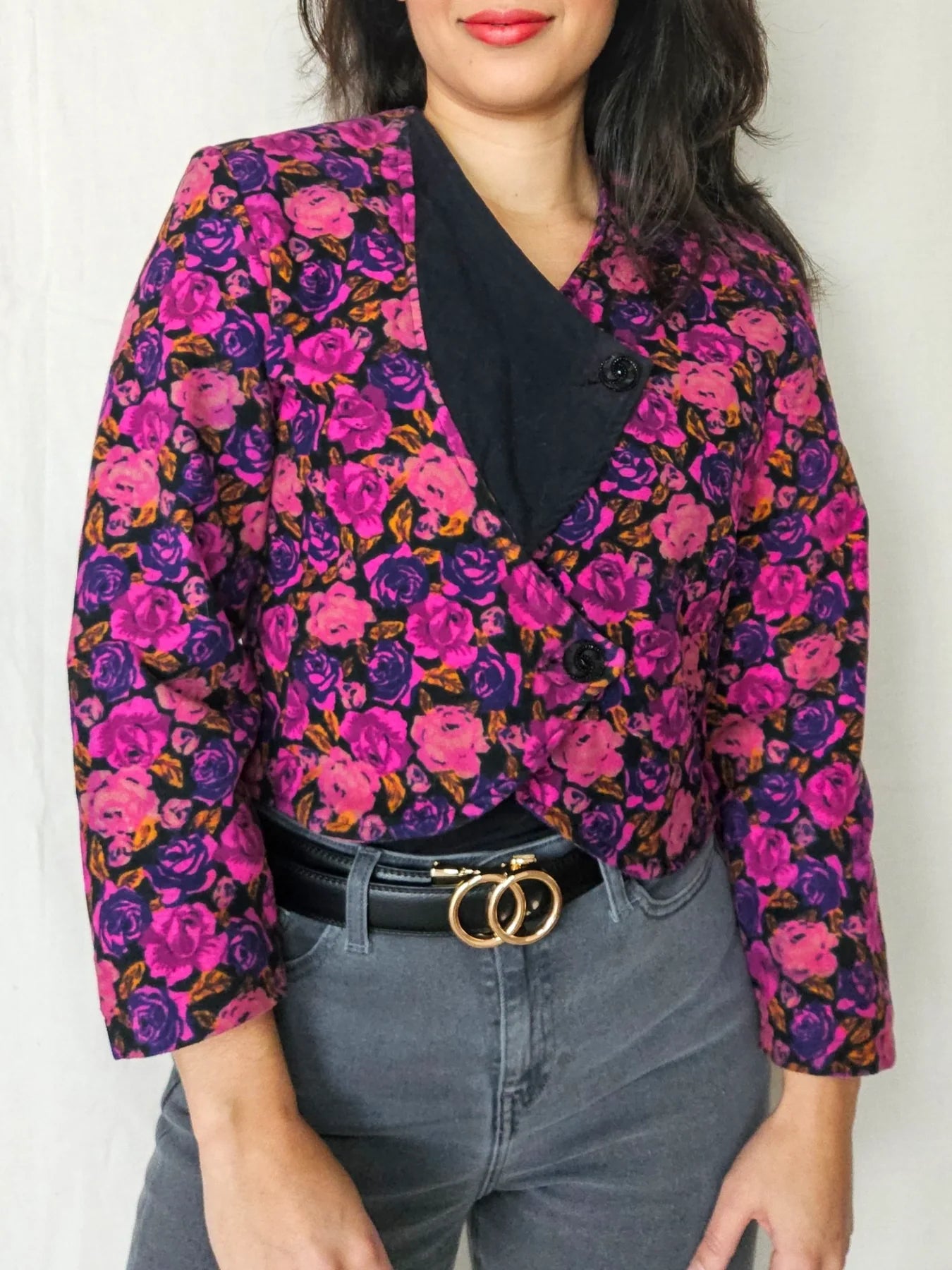 Vintage dameskleding met bloemenprint
