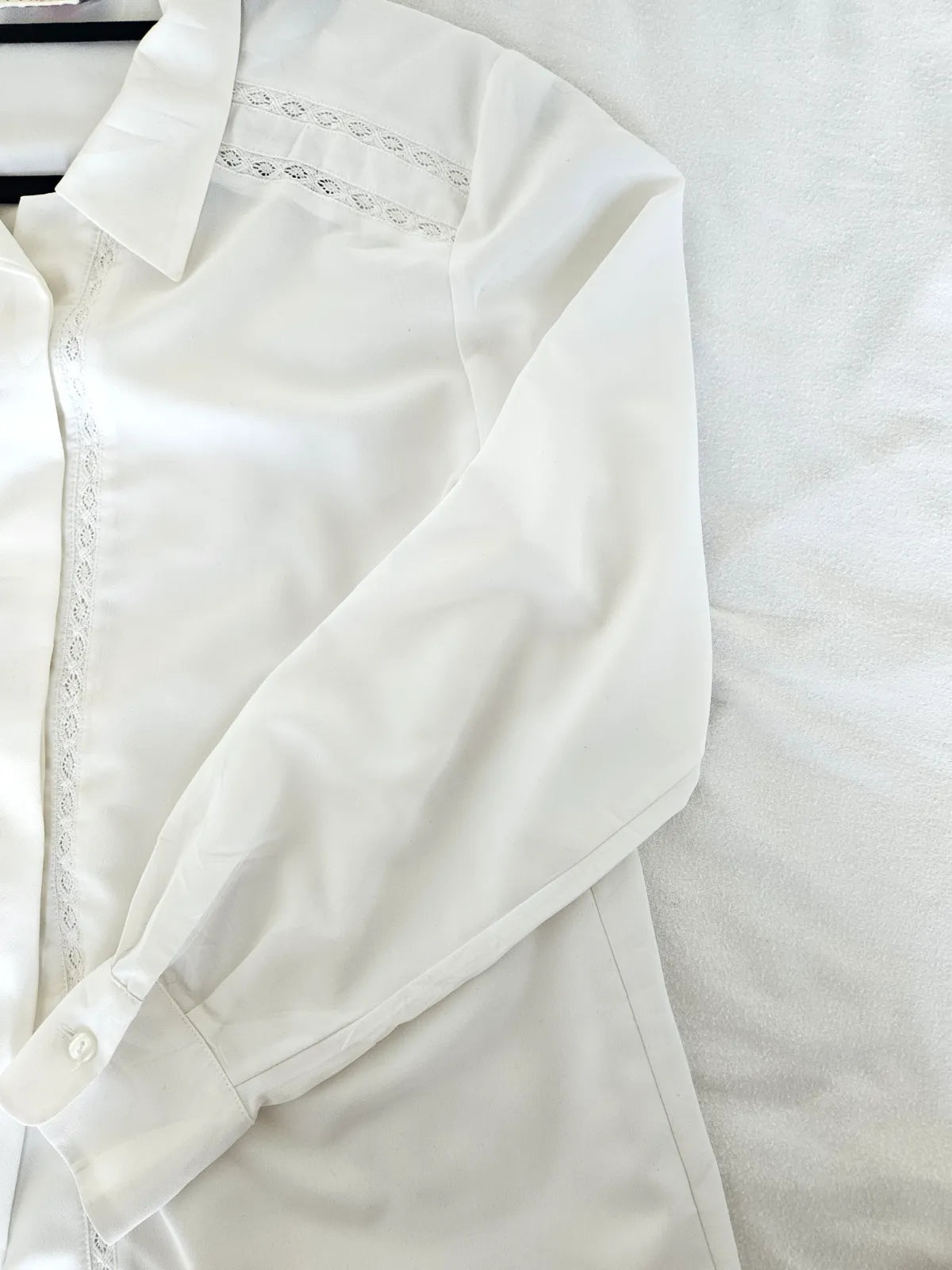 Romantic white vintage blouse | L