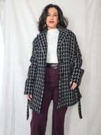Louise - geruite wollen mantel | S/M