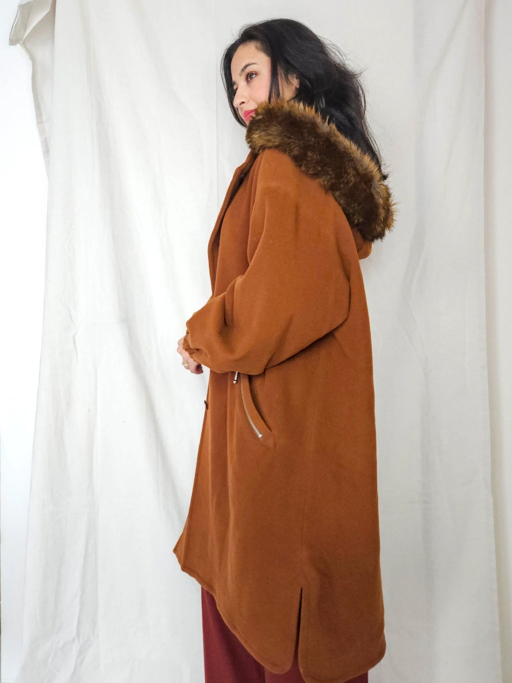 Artemis - wollen capuchon mantel | XL
