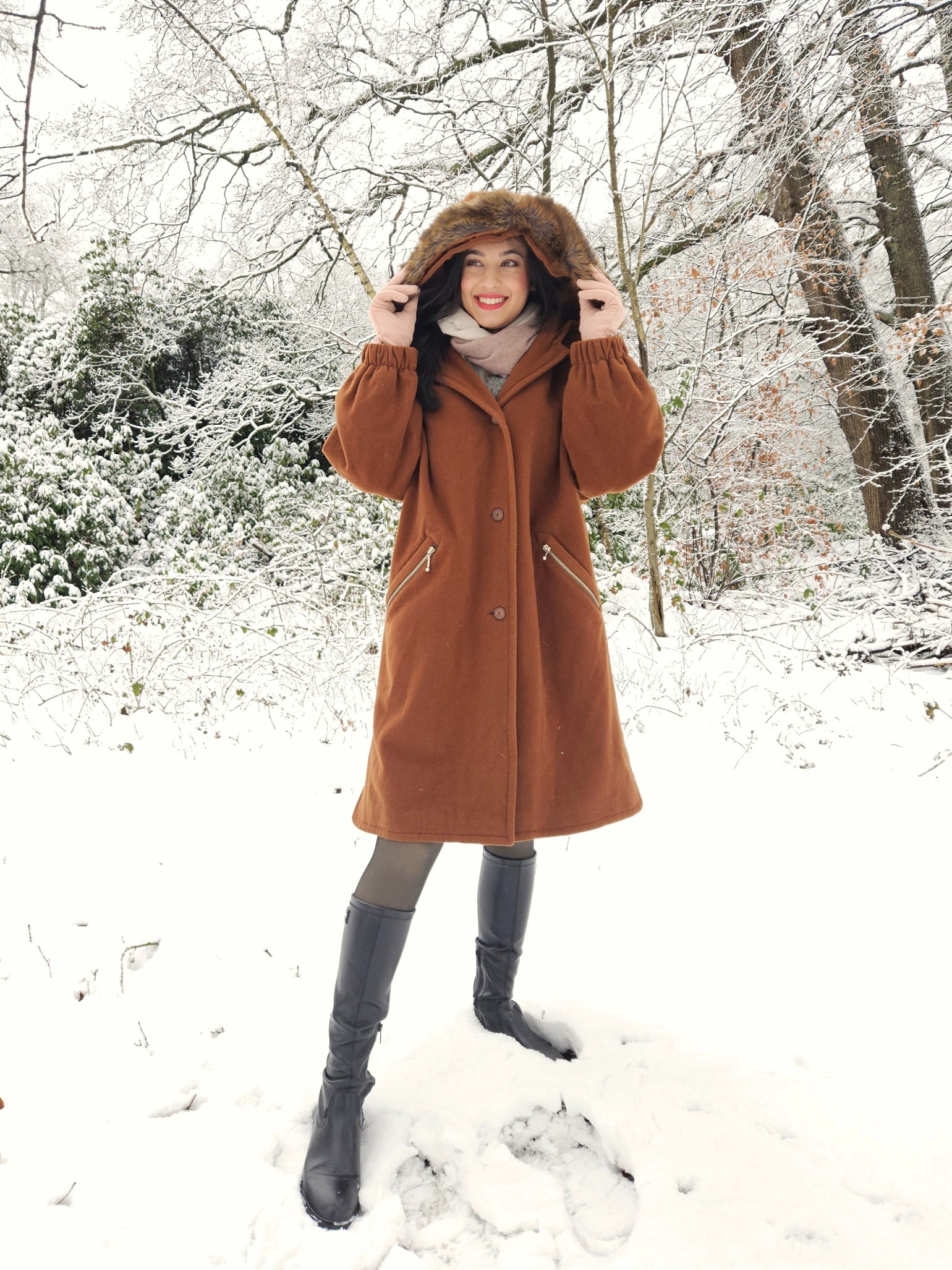 Artemis - wollen capuchon mantel | XL