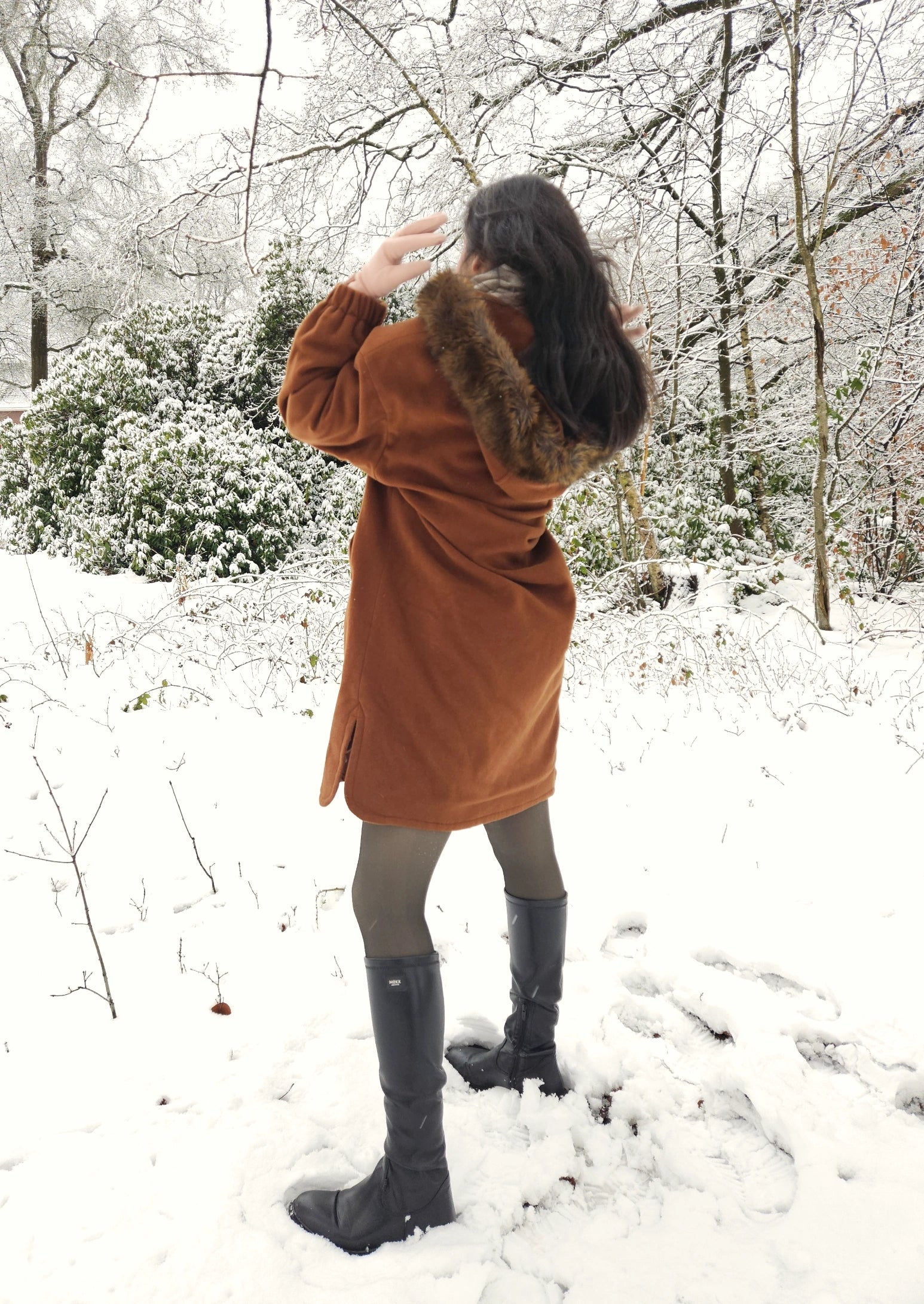 Artemis - wollen capuchon mantel | XL