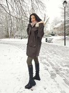 Fay - gewatteerde leren jas | L