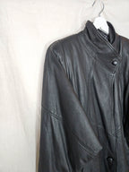 Dione - zwarte leren jas | M