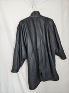 Dione - zwarte leren jas | M