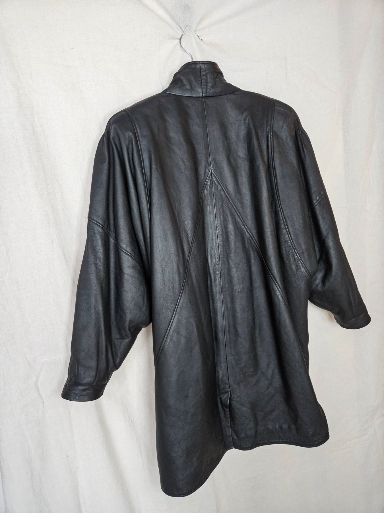 Dione - zwarte leren jas | M