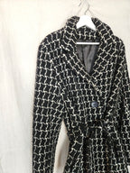 Louise - geruite wollen mantel | S/M