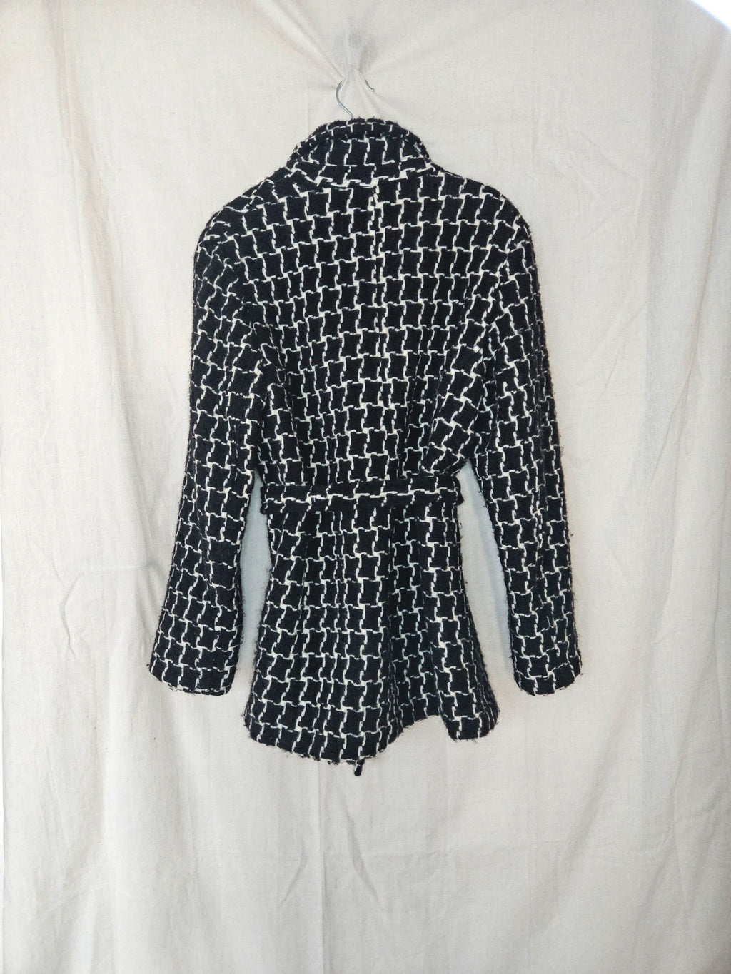 Louise - geruite wollen mantel | S/M