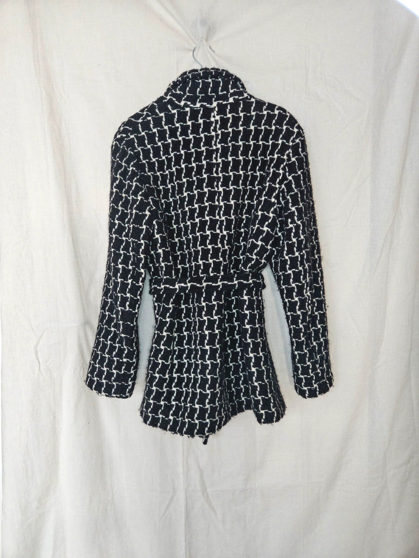 Louise - geruite wollen mantel | S/M