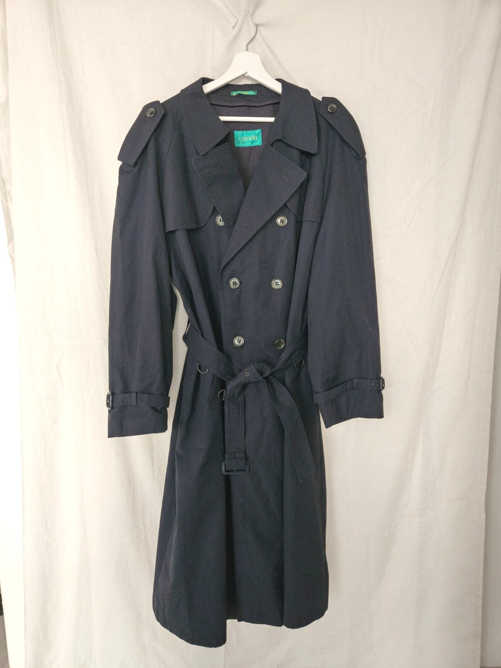 Navy - blauwe trechcoat | 3XL