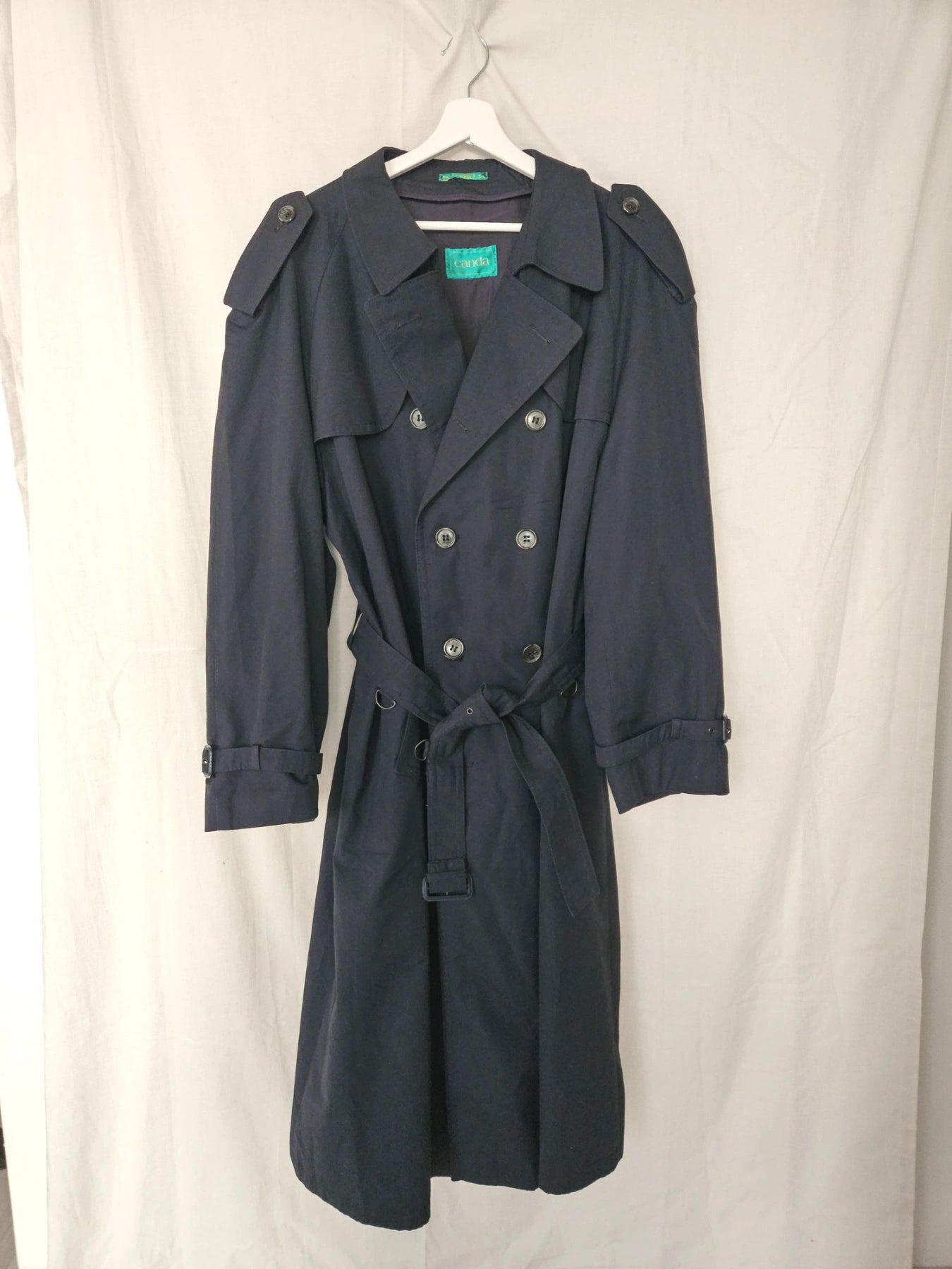 Navy - blauwe trechcoat | 3XL