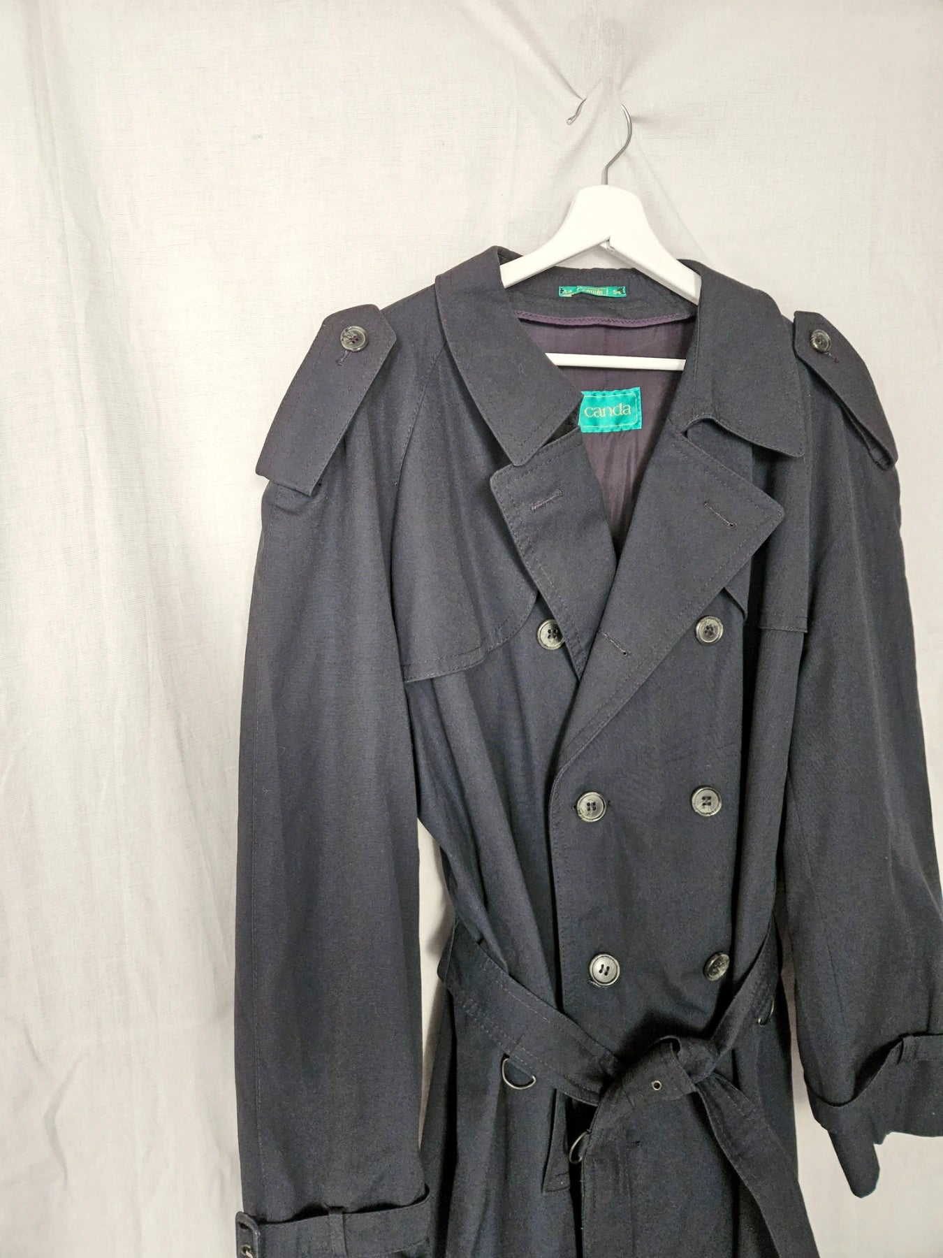 Navy - blauwe trechcoat | 3XL