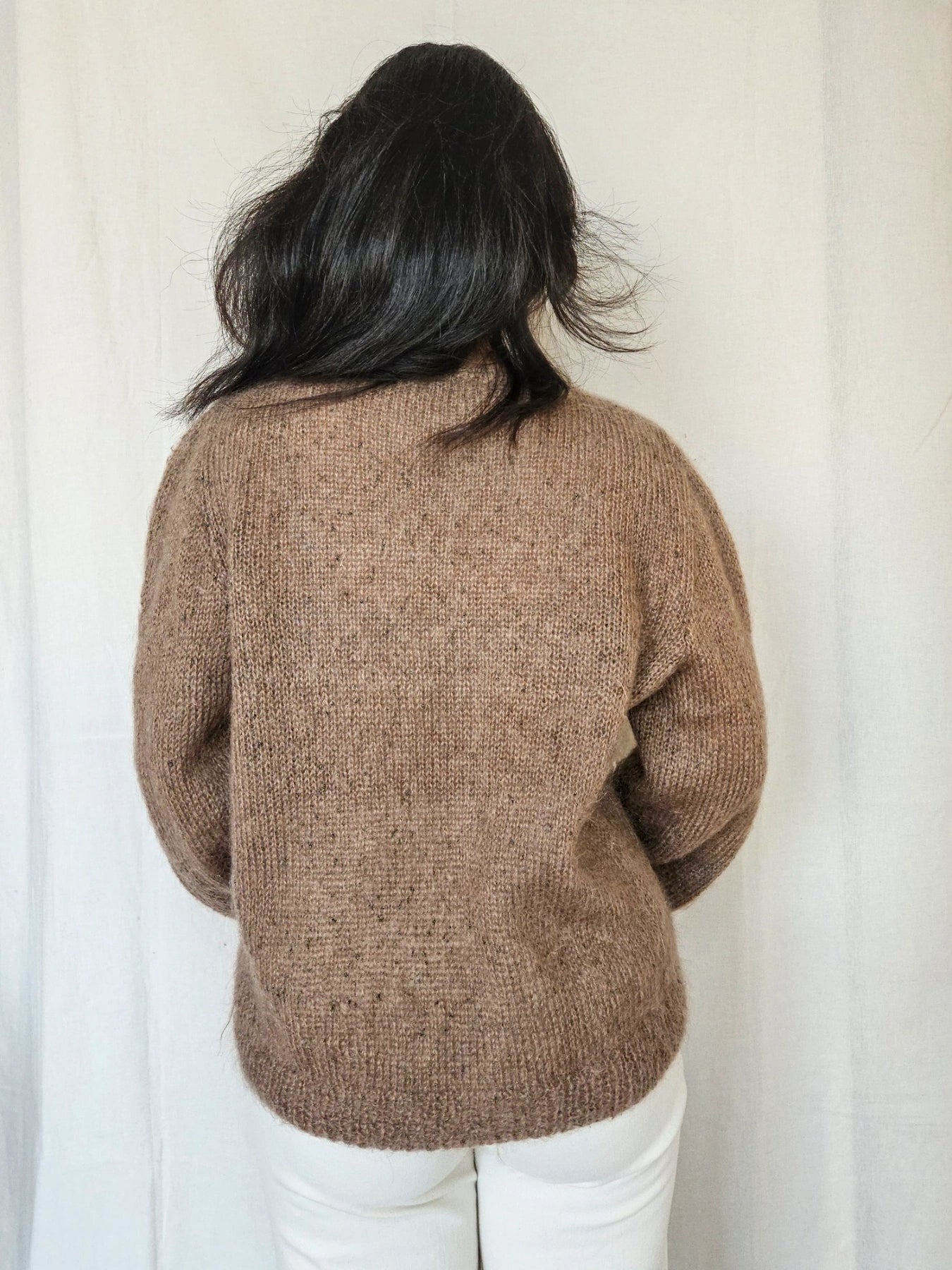 Beate - gebreide trui, wool blend | L