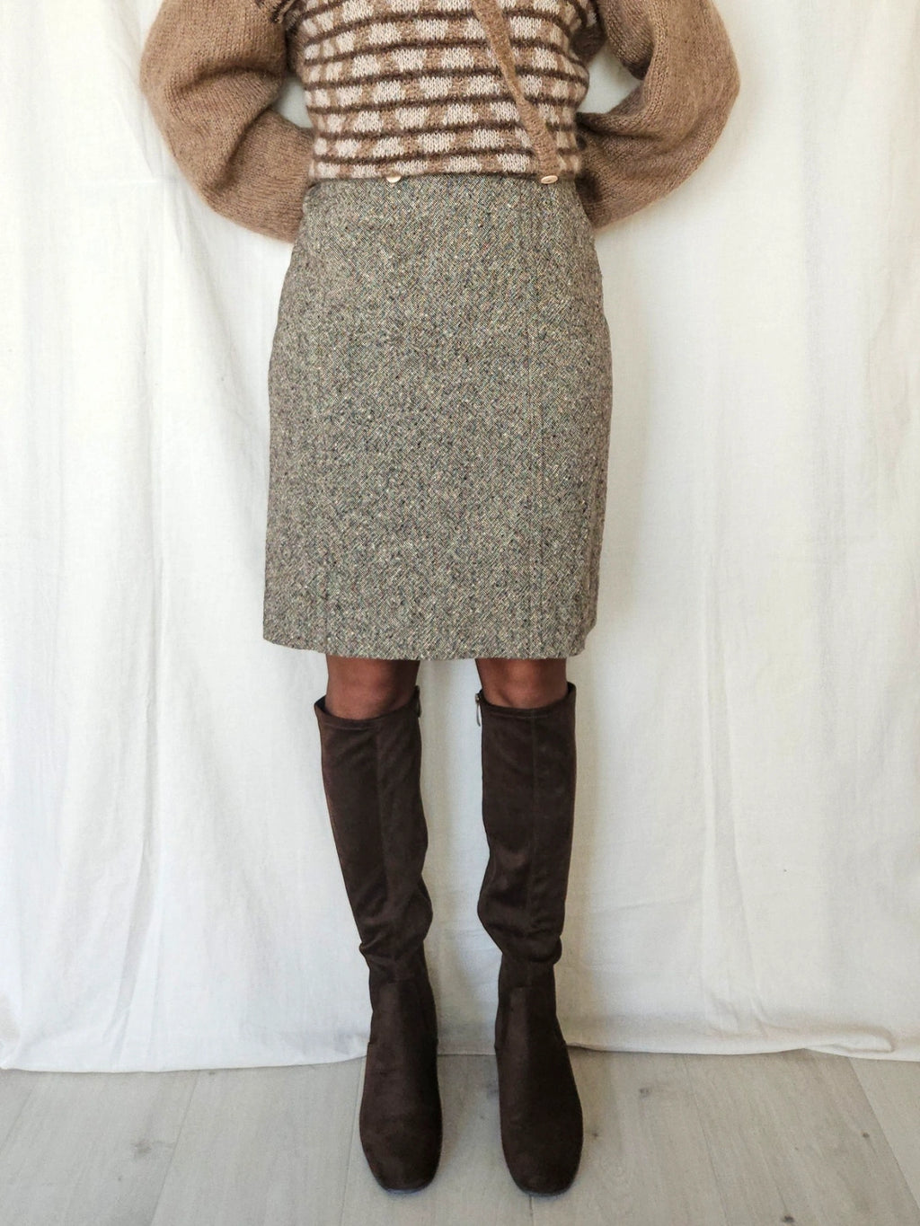 Florence - midi rok, wol | XXL