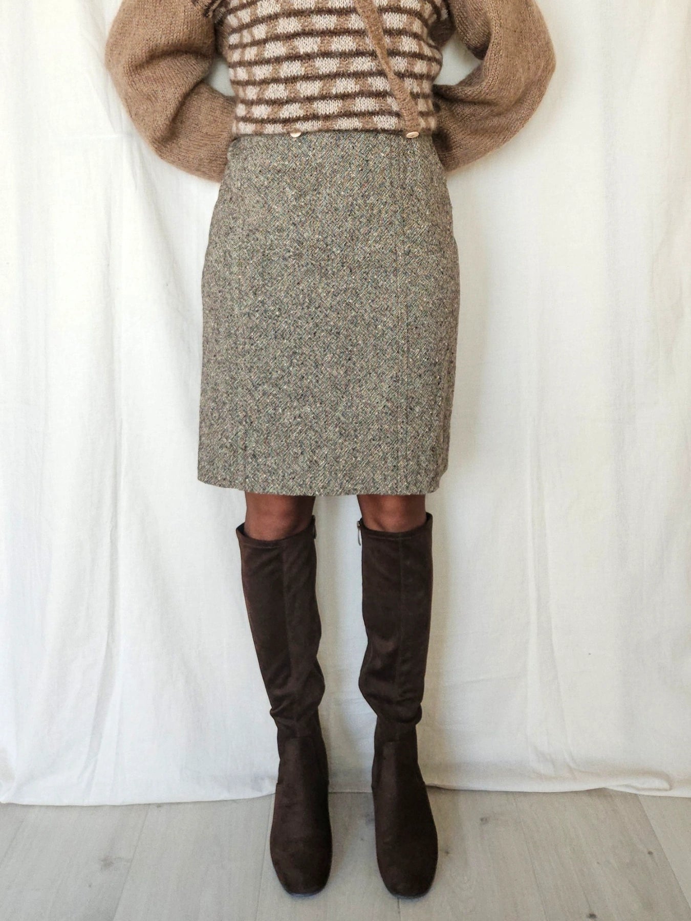 Florence - midi rok, wol | XXL