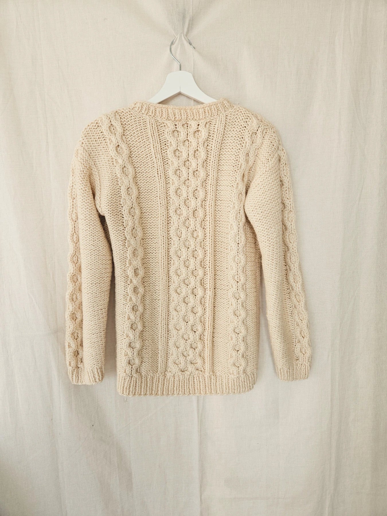 Cream - hand-gebreide trui | S