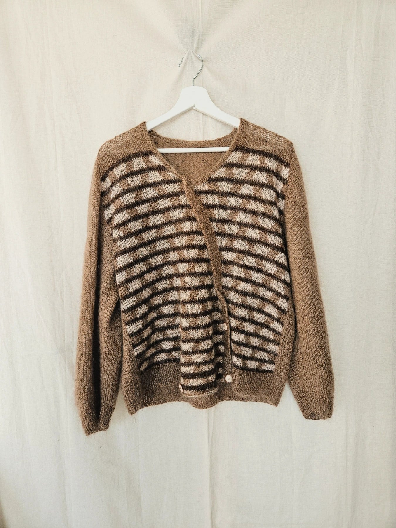 Beate - gebreide trui, wool blend | L