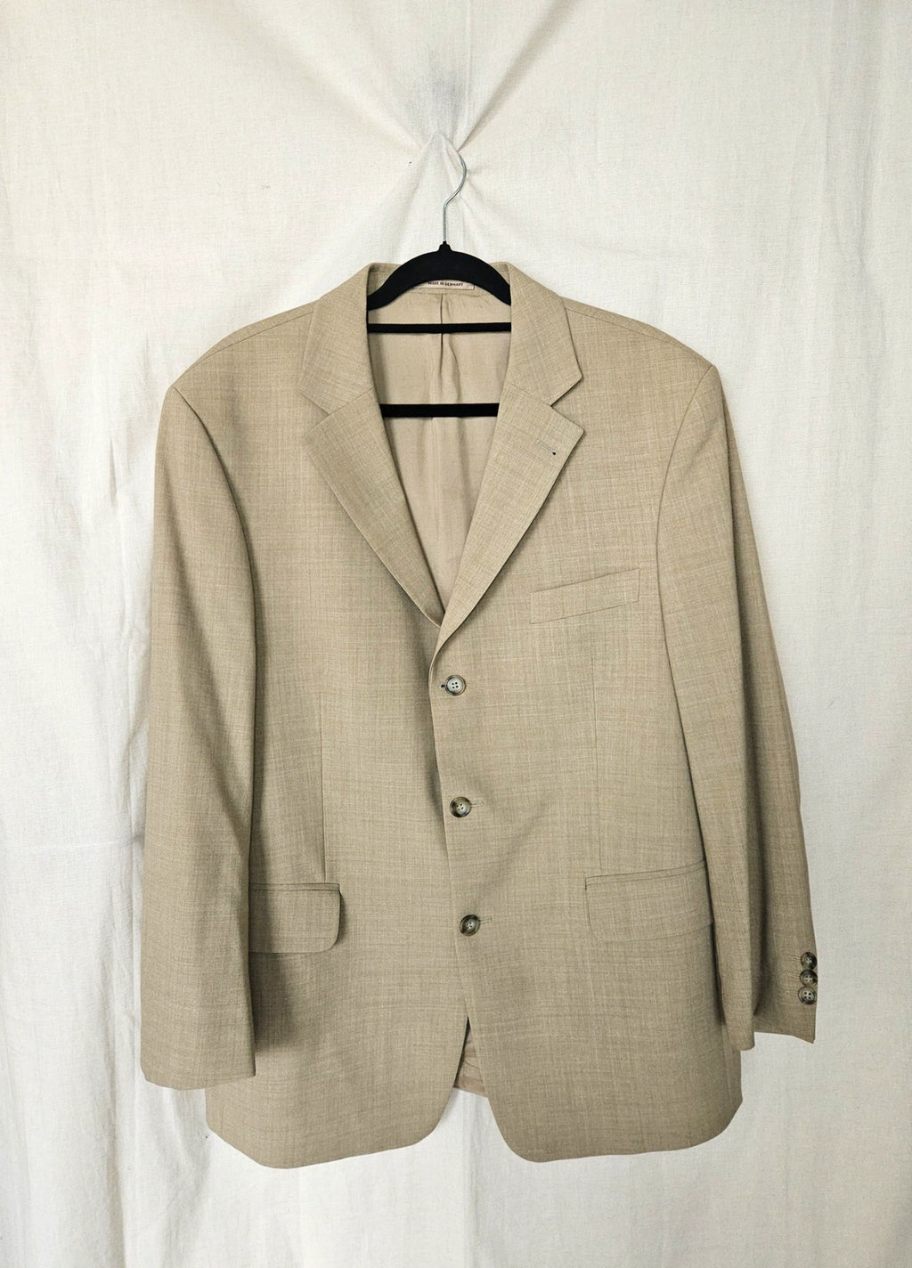 Lou - beige blazer, wool blend | 3XL