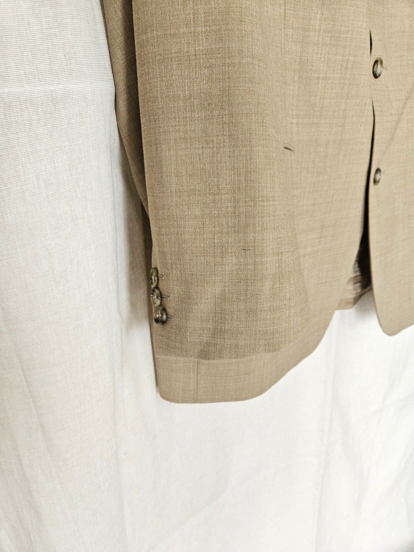 Lou - beige blazer, wool blend | 3XL