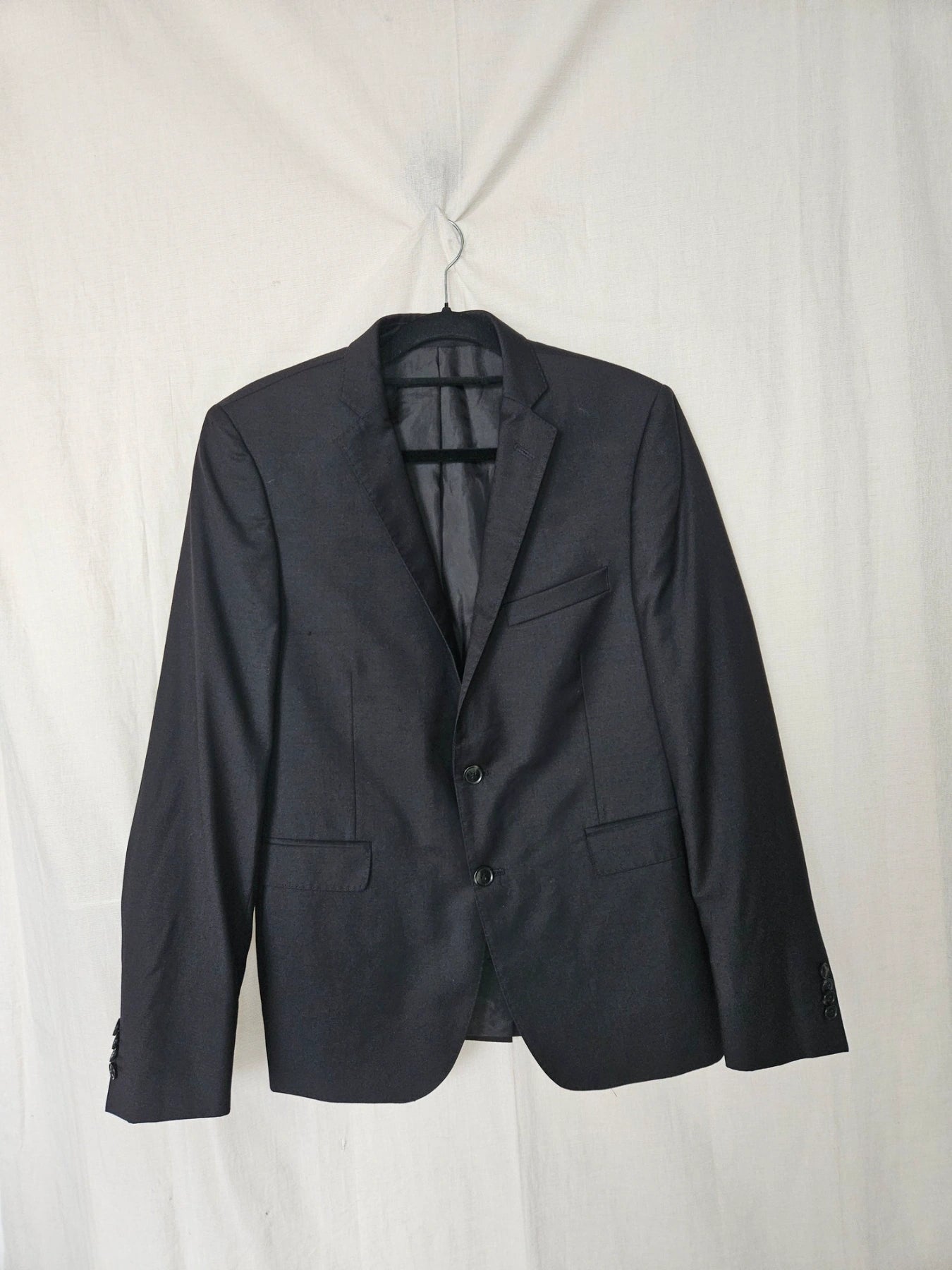 Marte - zwarte blazer, wool blend | L