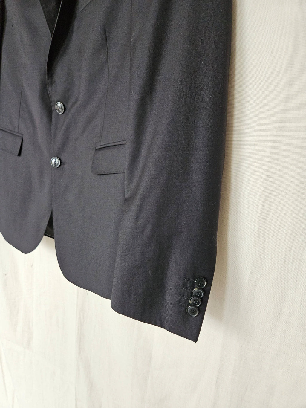 Marte - zwarte blazer, wool blend | L
