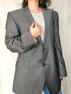 Feline - grijze blazer, scheerwol & mohair | 2XL