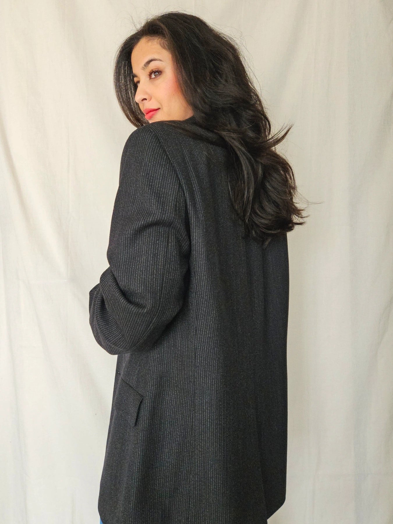 Liv - krijtstreep blazer Hugo Boss, scheerwol | 3XL