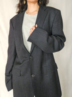 Liv - krijtstreep blazer Hugo Boss, scheerwol | 3XL