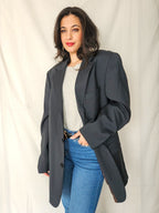 Kira - as-groene blazer, scheerwol | 3XL