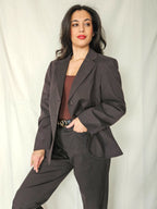 Betty - tweedelig pak, chocolate brown | 2XL