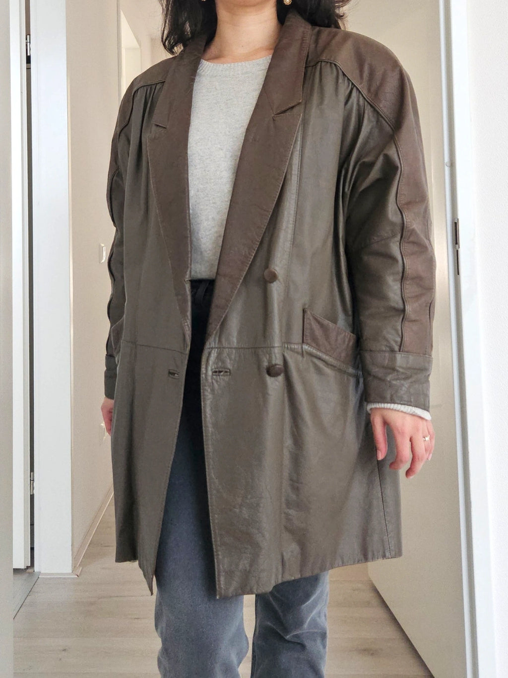 Norma - lichtbruine leren jacket | L