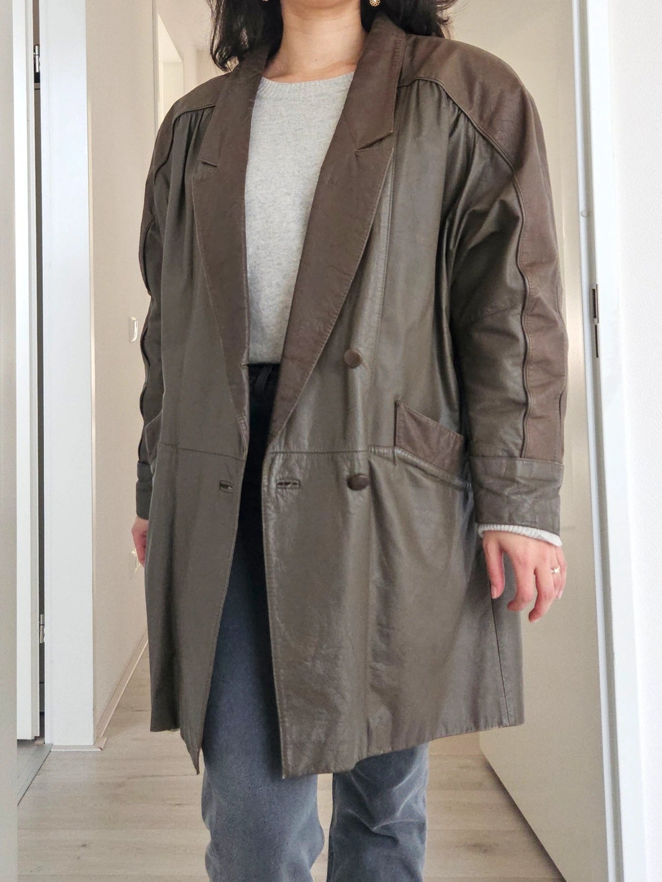 Norma - lichtbruine leren jacket | L