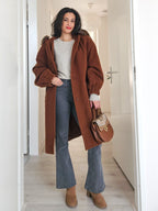 Artemis - wollen capuchon mantel | XL