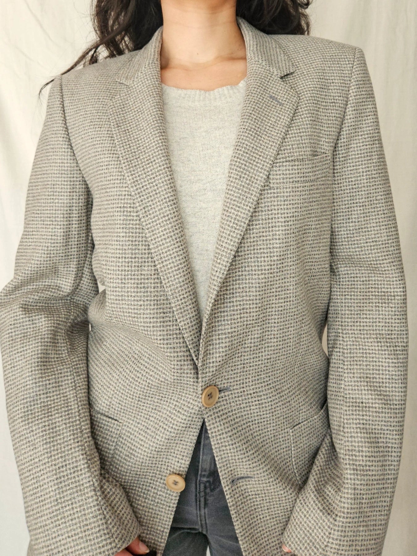 Helena - geruite blazer, wol | M