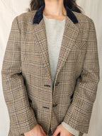 Dine - geruite blazer, wol | M