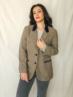 Dine - geruite blazer, wol | M