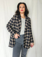 Bo- grof-gebreide blazer | M