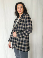 Bo- grof-gebreide blazer | M