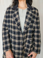 Bo- grof-gebreide blazer | M