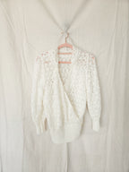Nina - gehaakt vintage vest, wolmix | L