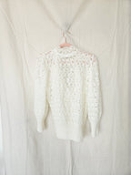 Nina - gehaakt vintage vest, wolmix | L