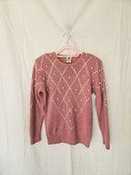 Faye - gebreide vintage trui, zijde & angora | M/L