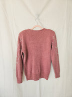 Faye - gebreide vintage trui, zijde & angora | M/L