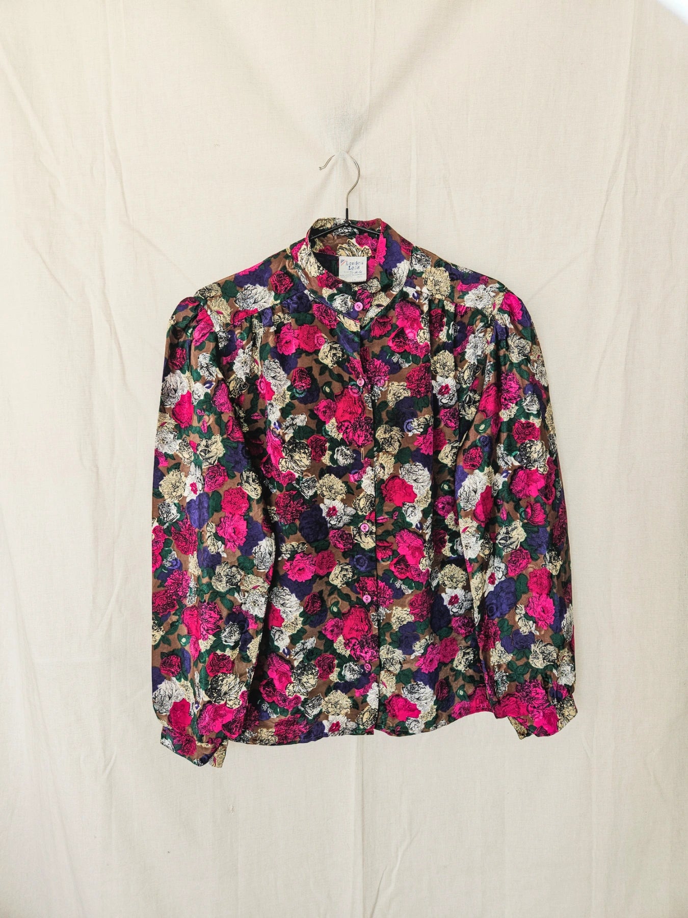 Mira - vintage blouse met bloemenprint | L