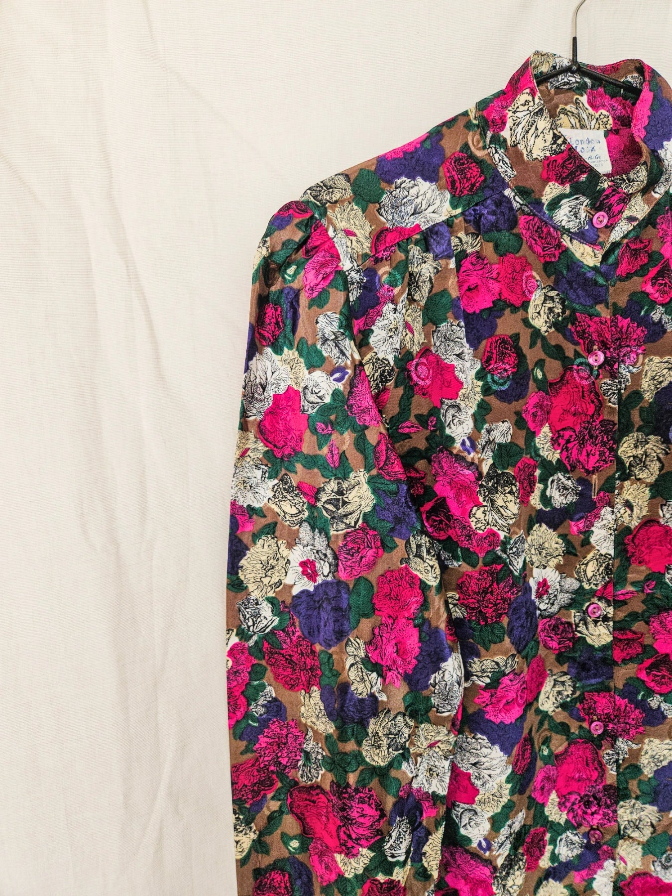 Mira - vintage blouse met bloemenprint | L