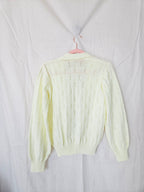 Lotta - gebreid vintage vest, wolmix | XL