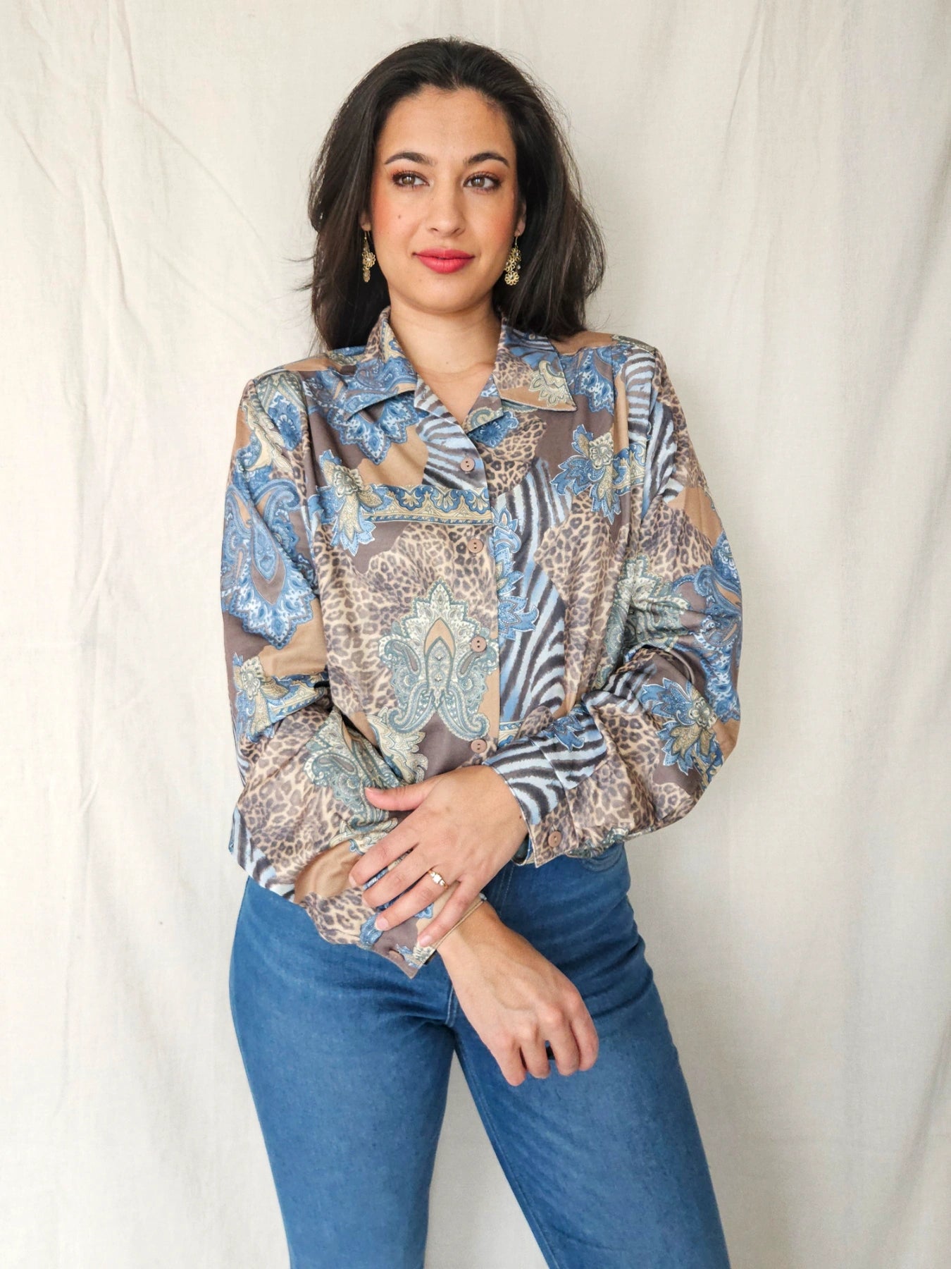 Ismene - vintage blouse barok stijl | XXL