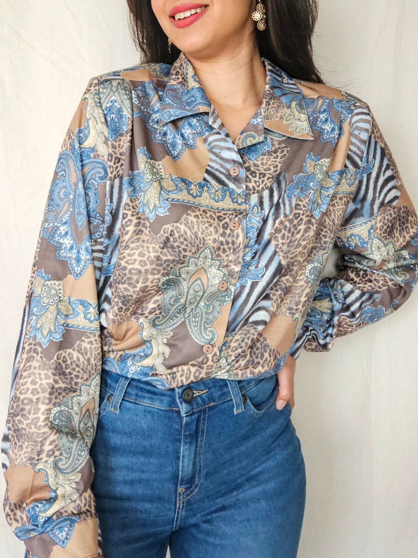 Ismene - vintage blouse barok stijl | XXL