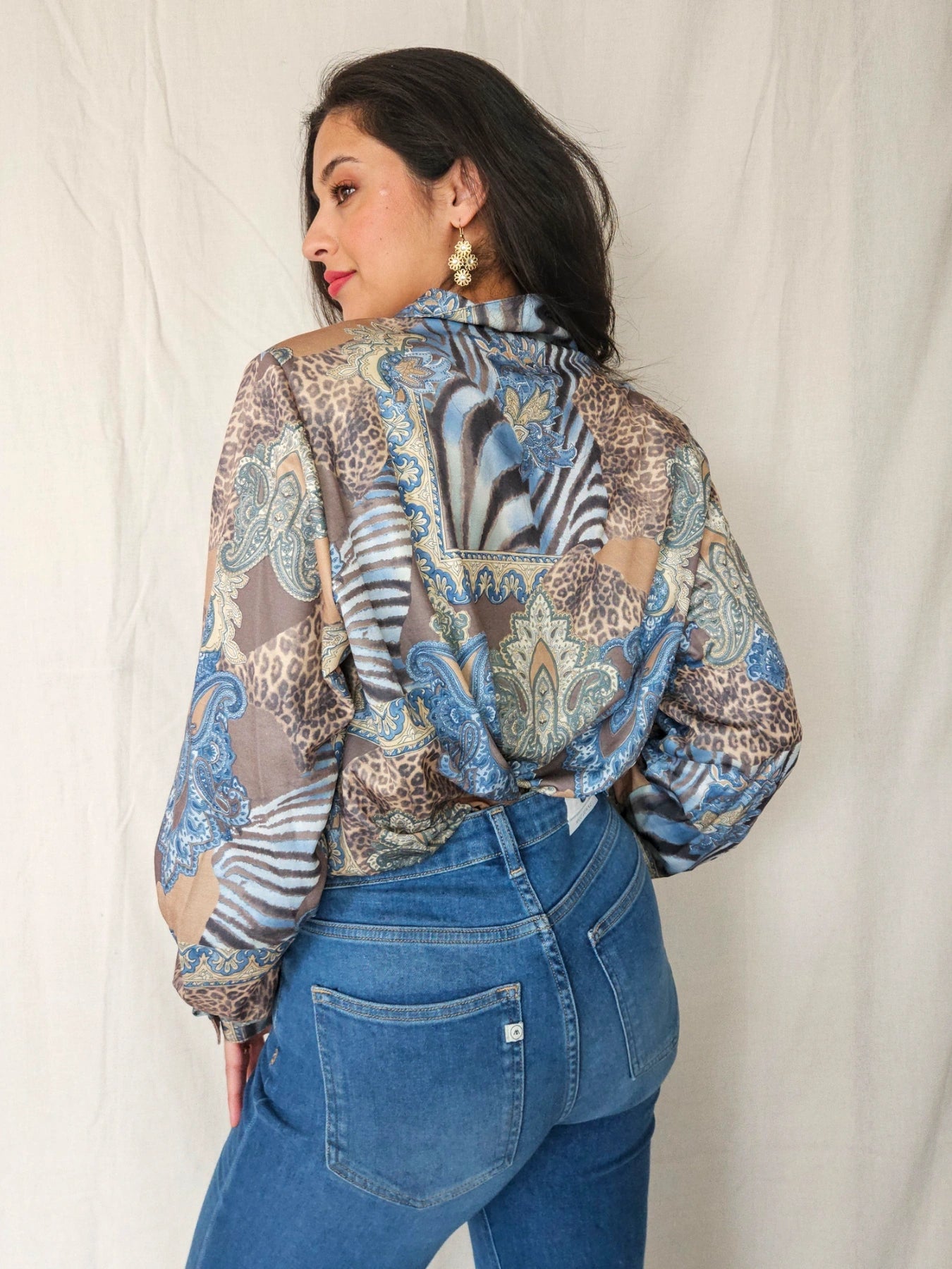 Ismene - vintage blouse barok stijl | XXL