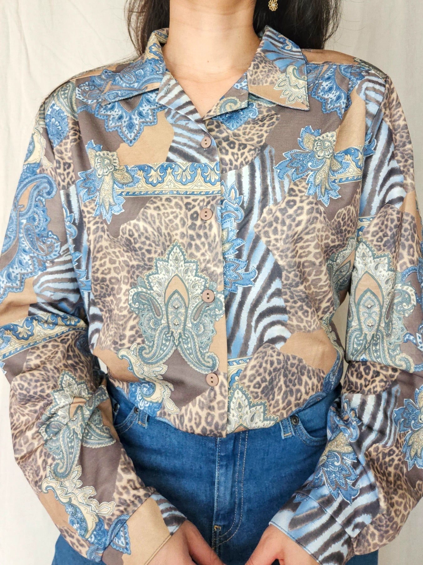 Ismene - vintage blouse barok stijl | XXL